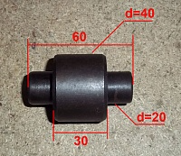 картинка Ролик колодки D=24 d=20 L=60 от магазина Dulan.tj